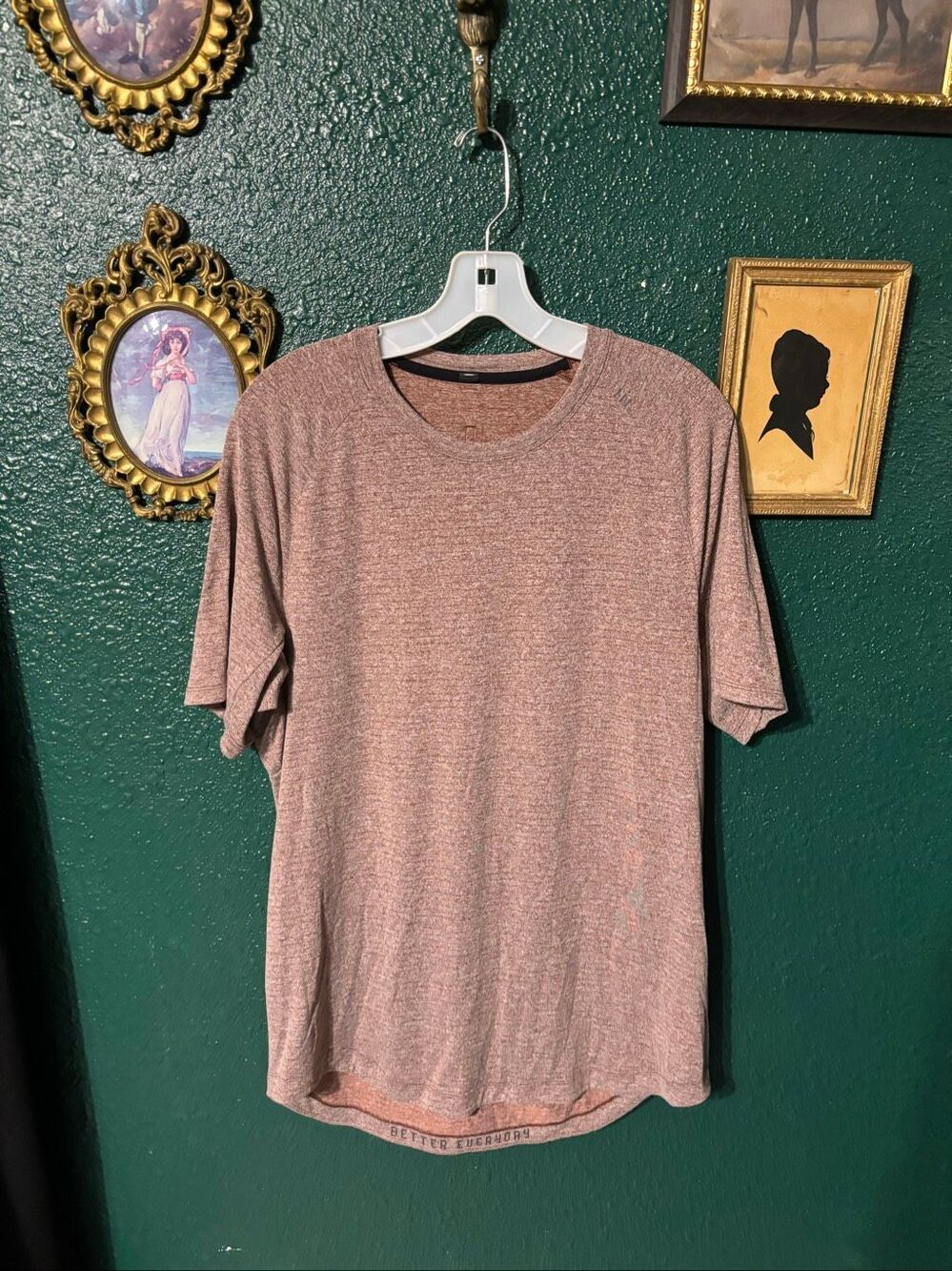 Mens Lululemon Red Drysense Short Sleeve Size XL Shirt